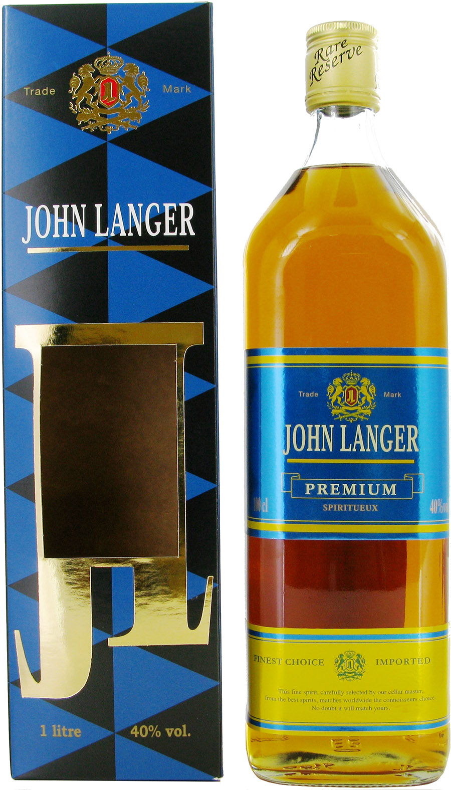SPIRIT JOHN LANGER B 40 % - 1 L + COFFRET